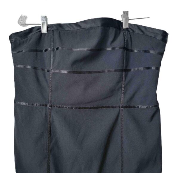 H&M Womens Black Strapless Midi Bodycon Dress Size 16 Model 225610 - Picture 2 of 7